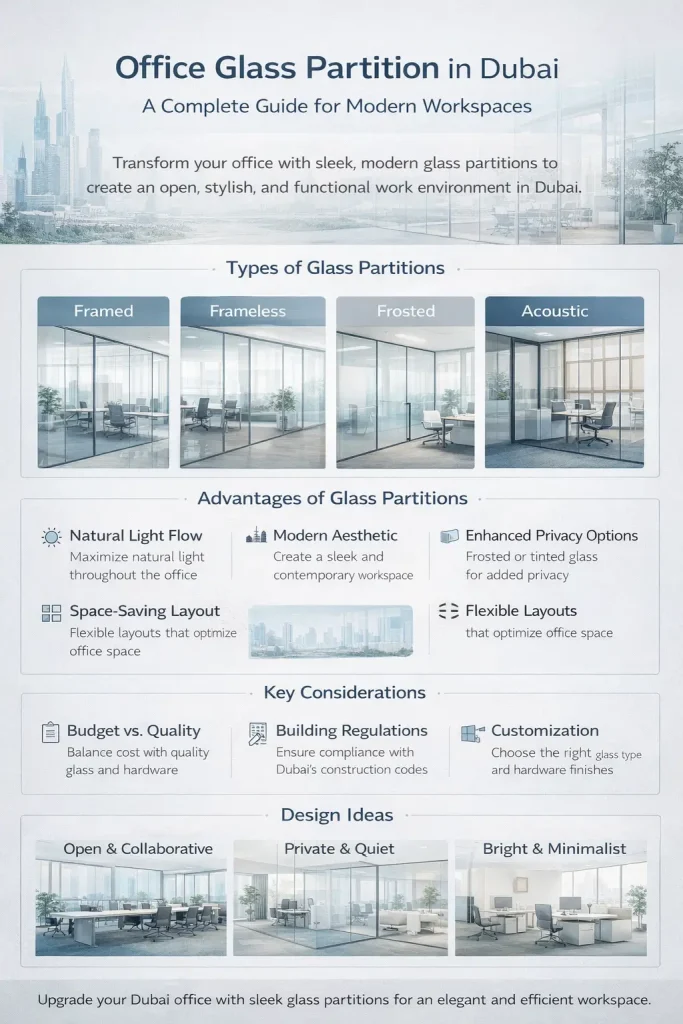 Office Glass Partition in Dubai: A Complete Guide for Modern Workspaces 1 Office Glass Partition in Dubai